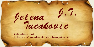 Jelena Tucaković vizit kartica